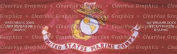 Marine Flag Military Rear Window Graphic