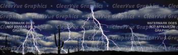 Lightning Storm Nature Rear Window Graphic