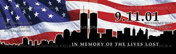 911 Memorial Patriotic Rear Window Graphic