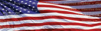 American Flag Patriotic Rear Window Graphic