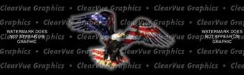 Wings of Freedom Patriotic Rear Window Graphic