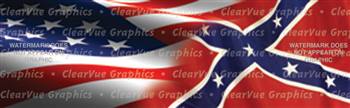 American Rebel Patriotic Rear Window Graphic