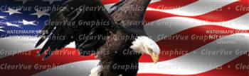 American Eagle Patriotic Rear Window Graphic