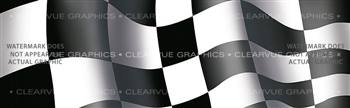 Checkered Flag Racing Rear Window Graphic