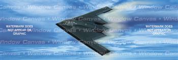Black Triangle Aircraft Rear Window Graphic