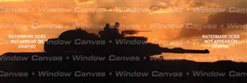 Sunset Military Rear Window Graphic