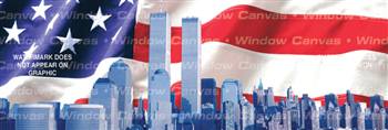 America Remembers Patriotic Rear Window Graphic