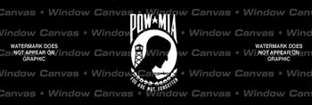 Pow-Mia Traditional Patriotic Rear Window Graphic