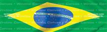 Brazil Flag Rear Window Graphic