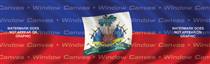 Haiti Flag Rear Window Graphic