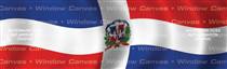 Dominican Republic Flag Rear Window Graphic