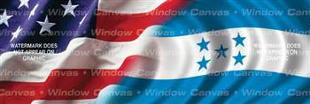 Amer. Pride, Honduras Hrtg. Flag Rear Window Graphic