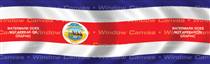 Costa Rica Flag Rear Window Graphic