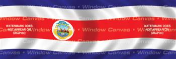 Costa Rica Flag Rear Window Graphic