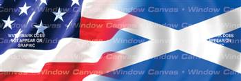 Amer. Pride, Scotland Hrtg. Flag Rear Window Graphic