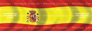 Spain Flag Rear Window Graphic