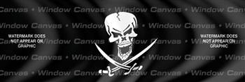 Pirate Flag Rear Window Graphic