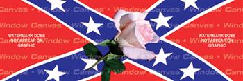 Southern Belle Flag Rear Window Graphic
