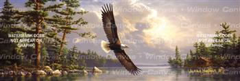 Summertime Eagle Birds & Ducks Rear Window Graphic