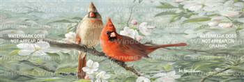 Orchard Blossoms And Birds Birds & Ducks Rear Window Graphic