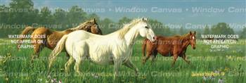 Prarie Meadow Horses Rear Window Graphic