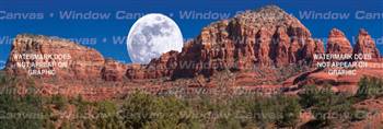 Sedona Moonrise Nature Rear Window Graphic