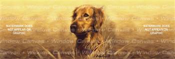 Golden Portrait Dog Rear Window Graphic