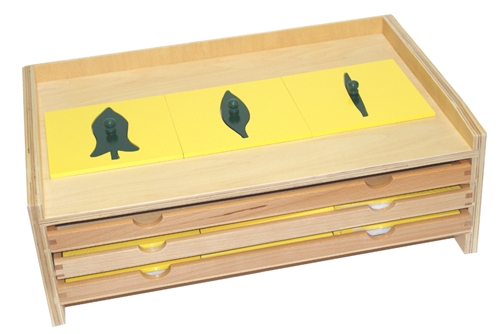 IFIT Montessori: Botany Leaf Cabinet with 18 Insets