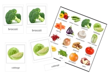 Vegetables 3-Part Cards (PDF)