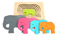 Multi-layered Elephant Puzzle (Clearance)