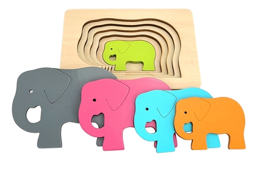 Multi-layered Elephant Puzzle (Clearance)