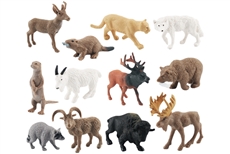 12 Animals of North America Models