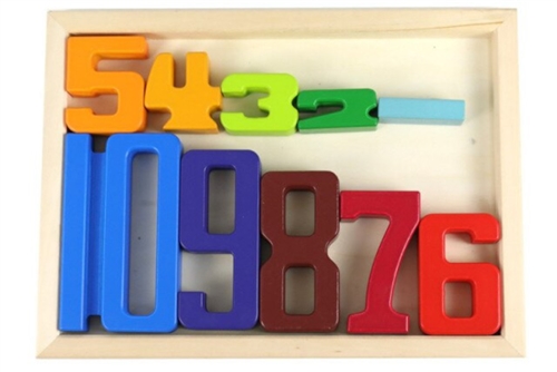 Colored Wooden Number Sum Blocks (Clearance)