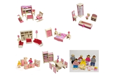 Dollhouse Furniture Pink Bundle