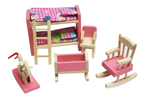 Dollhouse Furniture Bunk Bed Set