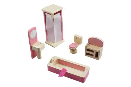 Dollhouse Furniture Bathroom Set