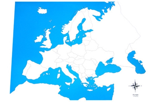 IFIT Montessori: Unlabeled Europe Control Map