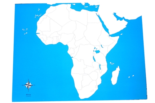 IFIT Montessori: Unlabeled Africa Control Map
