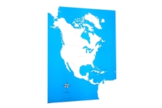 IFIT Montessori: Labeled North America Control Map