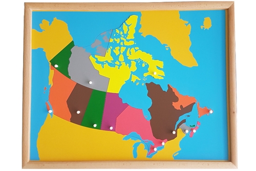 IFIT Montessori: Puzzle Map of Canada