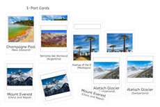 World Natural Wonders 3-Part Cards Bundle
