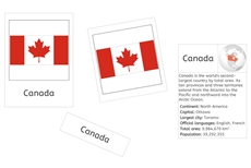 Flags of North America 3-Part Cards and Fact Cards (PDF)