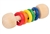 Wooden Baby Rattle with 5 Rings