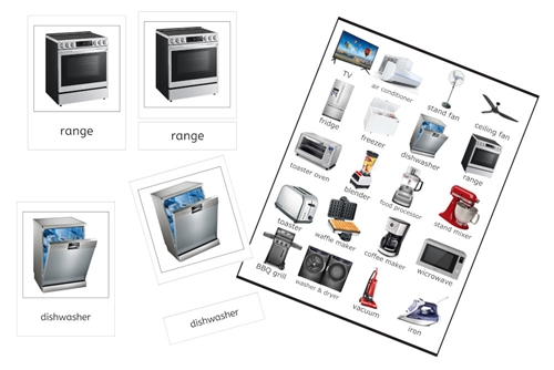Appliances 3-Part Cards (PDF)