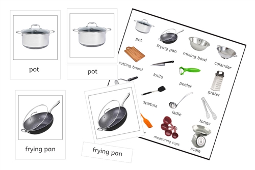 Cookwares 3-Part Cards (PDF)