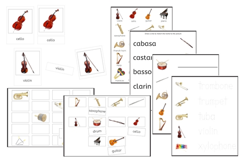 Musical Instruments Exercise Set (PDF)