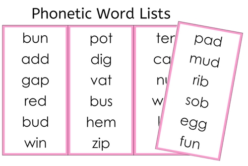 Pink Word Lists (PDF)