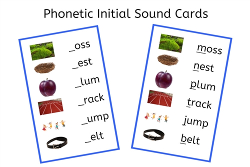 Blue Initial Sound Cards (PDF)