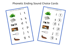 Blue Ending Sound Choice Cards (PDF)