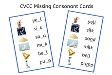 Blue CVCC Missing Consonant Cards (PDF)